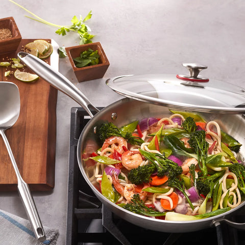 MIU Tri-Ply Clad Stainless Steel Wok | MIU In Lebanon