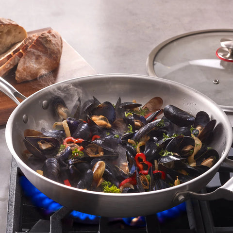 MIU Tri-Ply Clad Stainless Steel Wok | MIU In Lebanon
