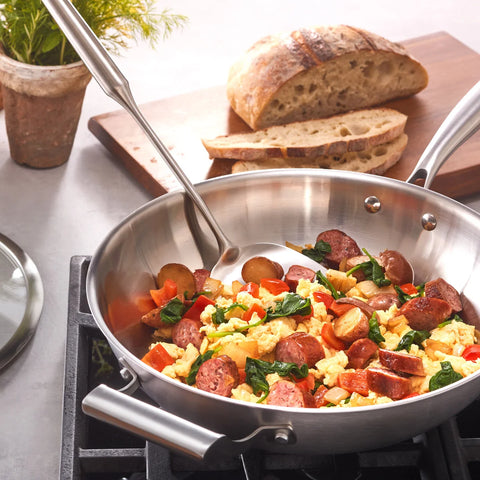 MIU Tri-Ply Clad Stainless Steel Wok | MIU In Lebanon