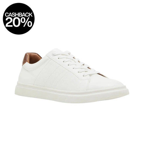 Steve Madden Men's White Lace Up P-Spruce Cognac Sneakers |Steve Madden In Lebanon