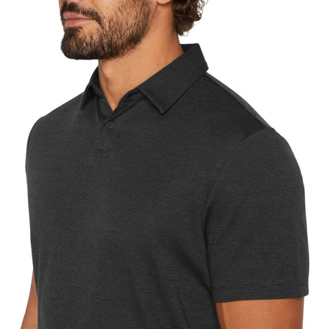 Banana Republic Men's Washed Black Polo Neck T-Shirts | Banana Republic In Lebanon