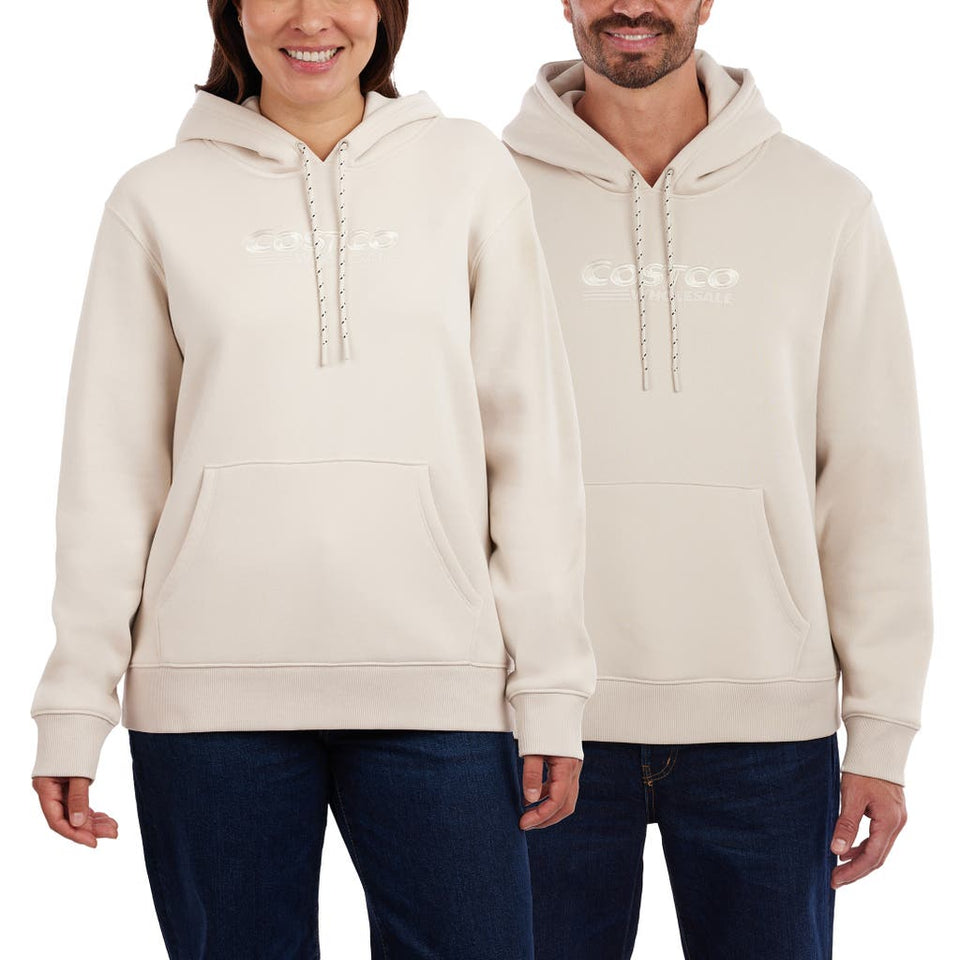 Kirkland Signature Unisex Adult Cream Logo "Costco Wholesale " Hoodie