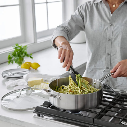 GreenPan Superior 5-quart Stainless Steel Pan With Lid | GreenPan In Lebanon