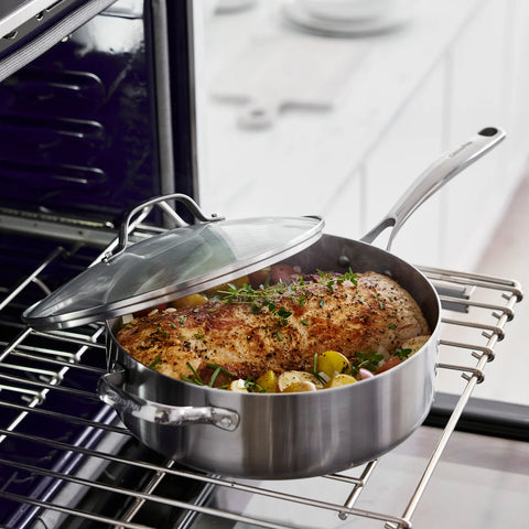GreenPan Superior 5-quart Stainless Steel Pan With Lid | GreenPan In Lebanon