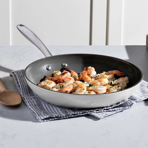 T-Fal White Ceramic Non-Stick Frypan Set 3-piece | T-Fal In Lebanon