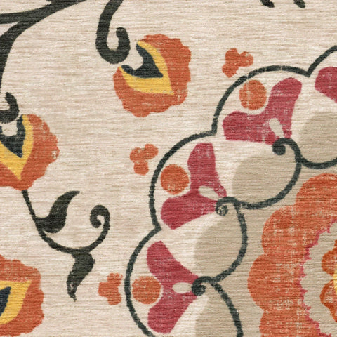 Ruggable Multicolor Flat Woven Washable Area Suzani Rug 2,4m x 3m |Ruggable In Lebanon