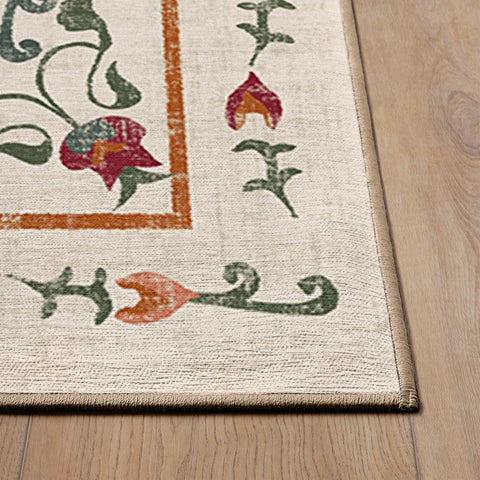 Ruggable Multicolor Flat Woven Washable Area Suzani Rug 2,4m x 3m |Ruggable In Lebanon
