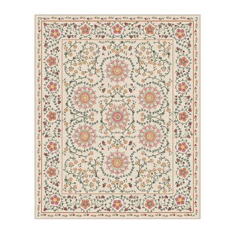 Ruggable Multicolor Flat Woven Washable Area Suzani Rug 2,4m x 3m |Ruggable In Lebanon