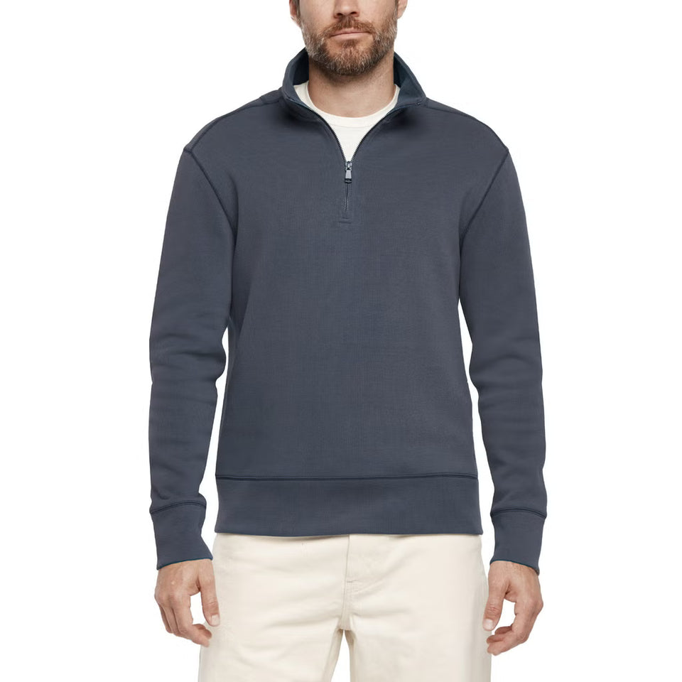 Banana Republic Men's Dusty Blue Quarter Zip Sweater
