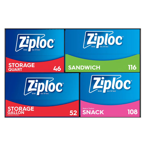 Ziploc Seal Top Bag Variety Pack 322-count |Ziploc In Lebanon