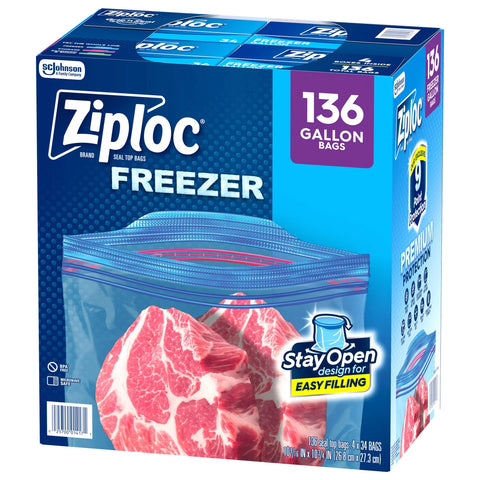 Ziploc Seal Top Freezer Bag Gallon 136-count |Ziploc In Lebanon