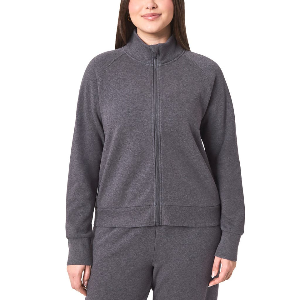 Mondetta Women's Mauve Fleece Full Zip Jacket