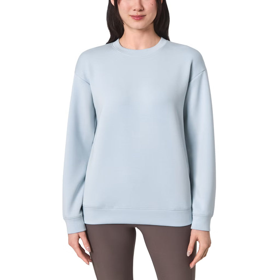 Mondetta Women's Blue Cozy Active Crewneck Sweatshirt