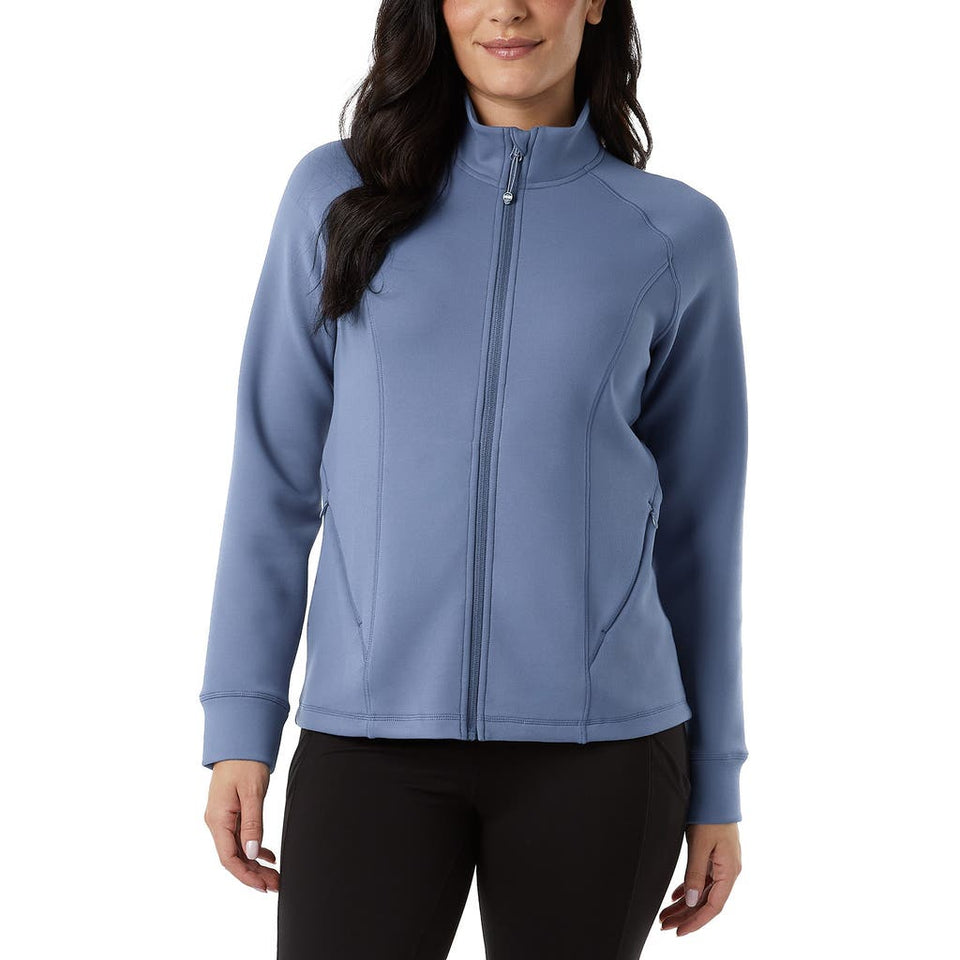 32 Degrees Women's Blue Tech Full Zip Jacket