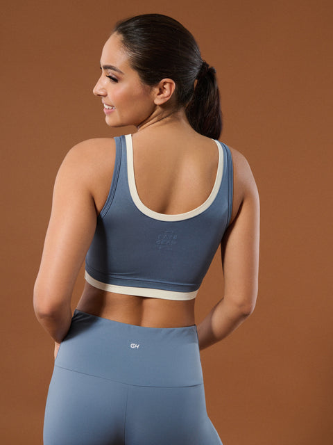 Sinsay Women's Blue Gym Hard Sports Bra | Sinsay In Lebanon