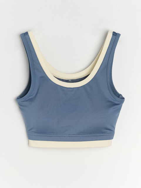 Sinsay Women's Blue Gym Hard Sports Bra | Sinsay In Lebanon