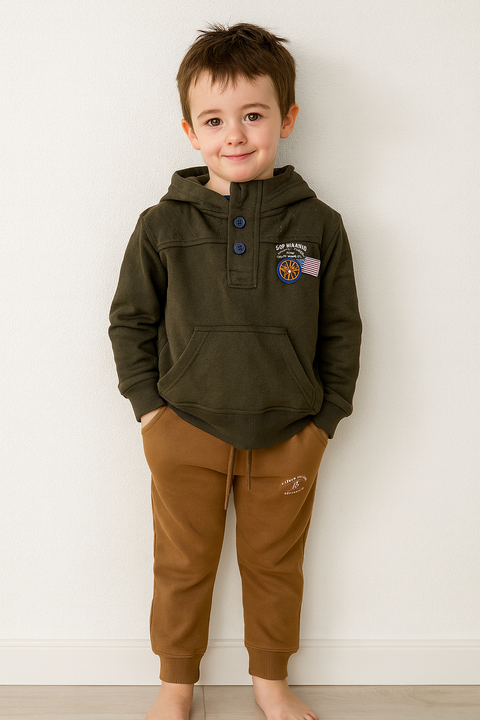 POMPdeLUX Boy's Camel  Sweatpants |POMPdeLUX in Lebanon