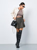 Sinsay Women's Brown Striped Crop Top | Sinsay In Lebanon