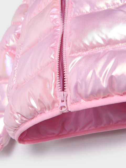 Sinsay Girl's Shiny Light Pink Quilted Jacket | Sinsay In Lebanon