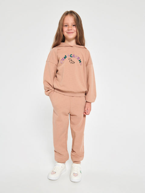 Sinsay Girl's Coffee Brown Sweatpants | Sinsay In Lebanon