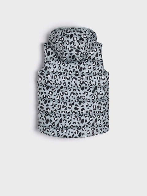 Sinsay Girl's Green Leopard Quilted Vest | Sinsay In Lebanon