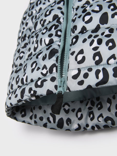 Sinsay Girl's Green Leopard Quilted Vest | Sinsay In Lebanon