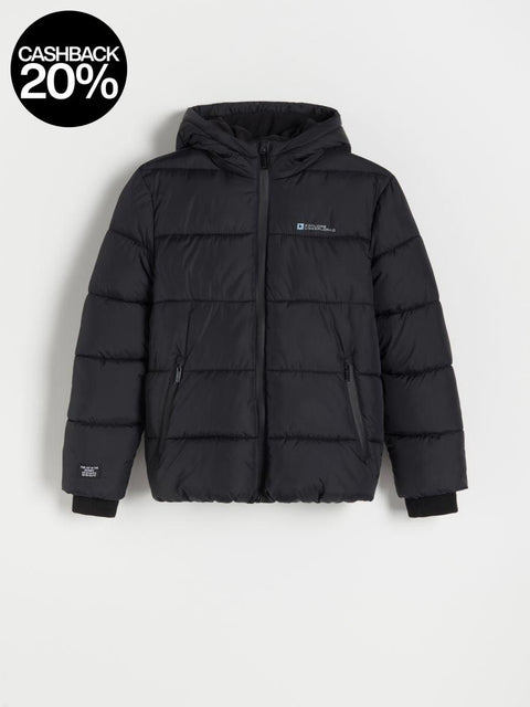 Reserved Boy's Black Hooded Insulated Jacket |Reserved In Lebanon