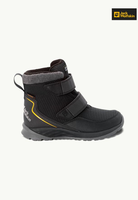 Jack Wolfskin Boy's Black Polar Bear Texapore Mid VC K Boots |Jack Wolfskin in Lebanon