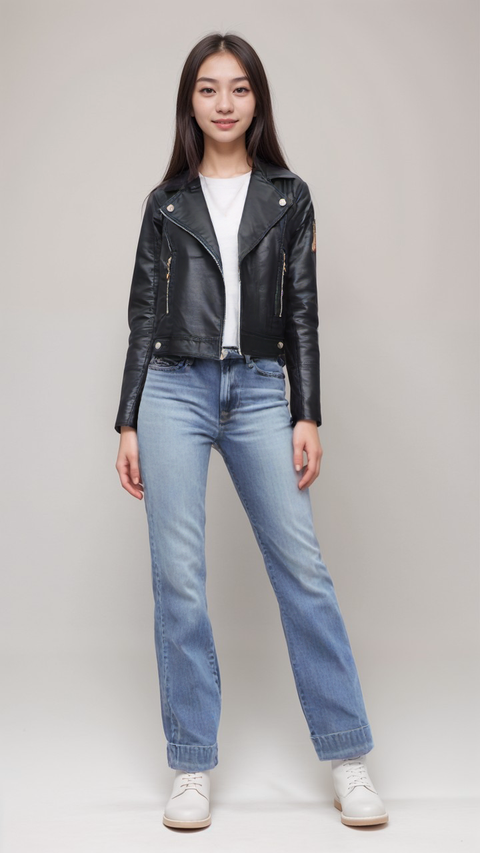 Terranova Girl's Black Leather Jacket |Terranova  in Lebanon