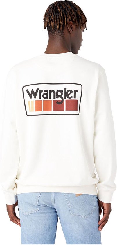 Wrangler Men's White Wrangler Graphic Sweater | Wrangler In Lebanon