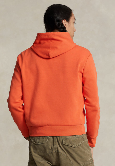 Polo Ralph Lauren Men's Orange Logo Double-knit Hoodie |Polo Ralph Lauren In Lebanon