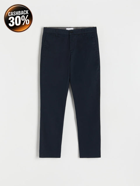Navy blue pants on a white background