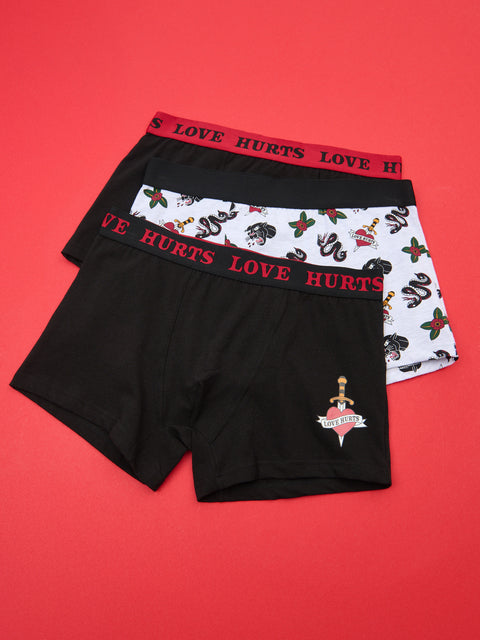 Sinsay Men's Black/Grey 3 pack of Boxers | Sinsay in Lebanon