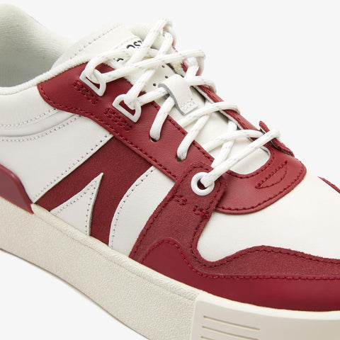 Lacoste Men's White & Red L002 CFA Leather Sneakers |Lacoste In Lebanon