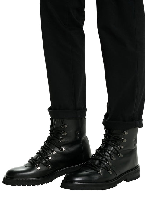 Strellson Men's Black Coleman Nimonico Leather Ankled Boots | Strellson In Lebanon
