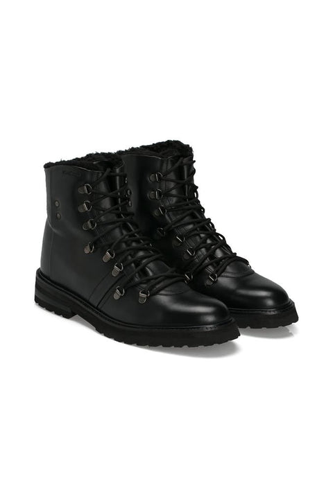 Strellson Men's Black Coleman Nimonico Leather Ankled Boots | Strellson In Lebanon