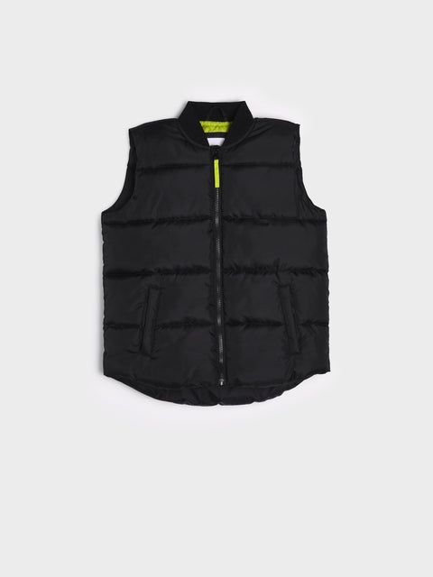 Sinsay Boy's Black Quilted Vest | Sinsay In Lebanon