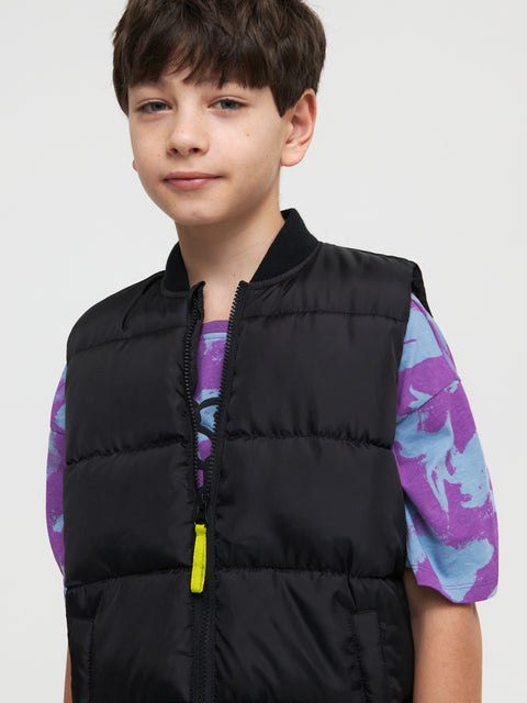 Sinsay Boy's Black Quilted Vest | Sinsay In Lebanon
