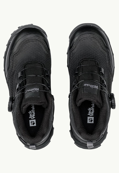 Jack Wolfskin Girl's Black Cyrox Texapore Dial Mid K Sneakers |Jack Wolfskin in Lebanon