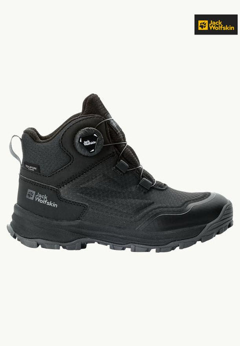 Jack Wolfskin Girl's Black Cyrox Texapore Dial Mid K Sneakers |Jack Wolfskin in Lebanon