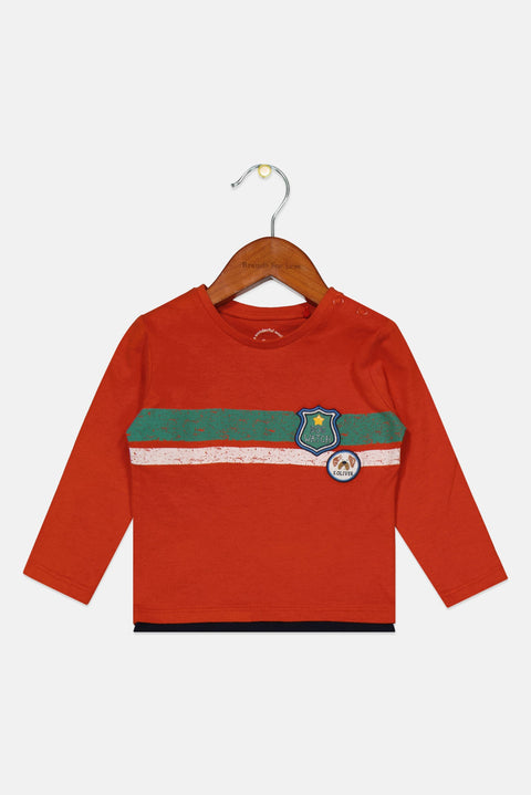 S.Oliver Baby Boy's Orange Long-Sleeve Blouse |S.Oliver in Lebanon