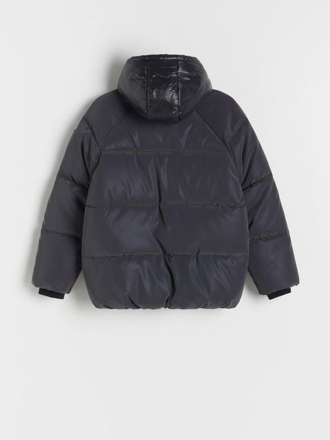 Reserved Boy's Dark Gray Puffer Hooded Jacket|Reserved In Lebanon