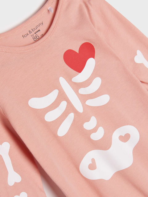 Sinsay Fox & Bunny Baby Girl's Coral Overall | Sinsay In Lebanon