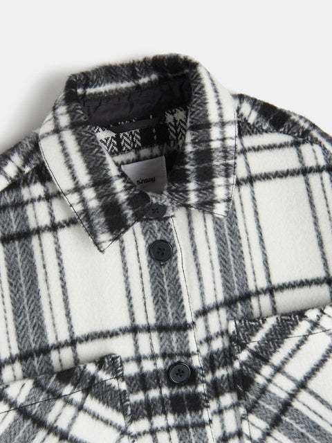 Sinsay Girl's Black Check Shacket | Sinsay In Lebanon