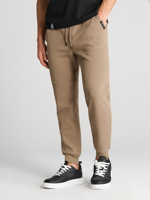Sinsay Men's Khaki Cuffed Sweatpants | Sinsay In Lebanon