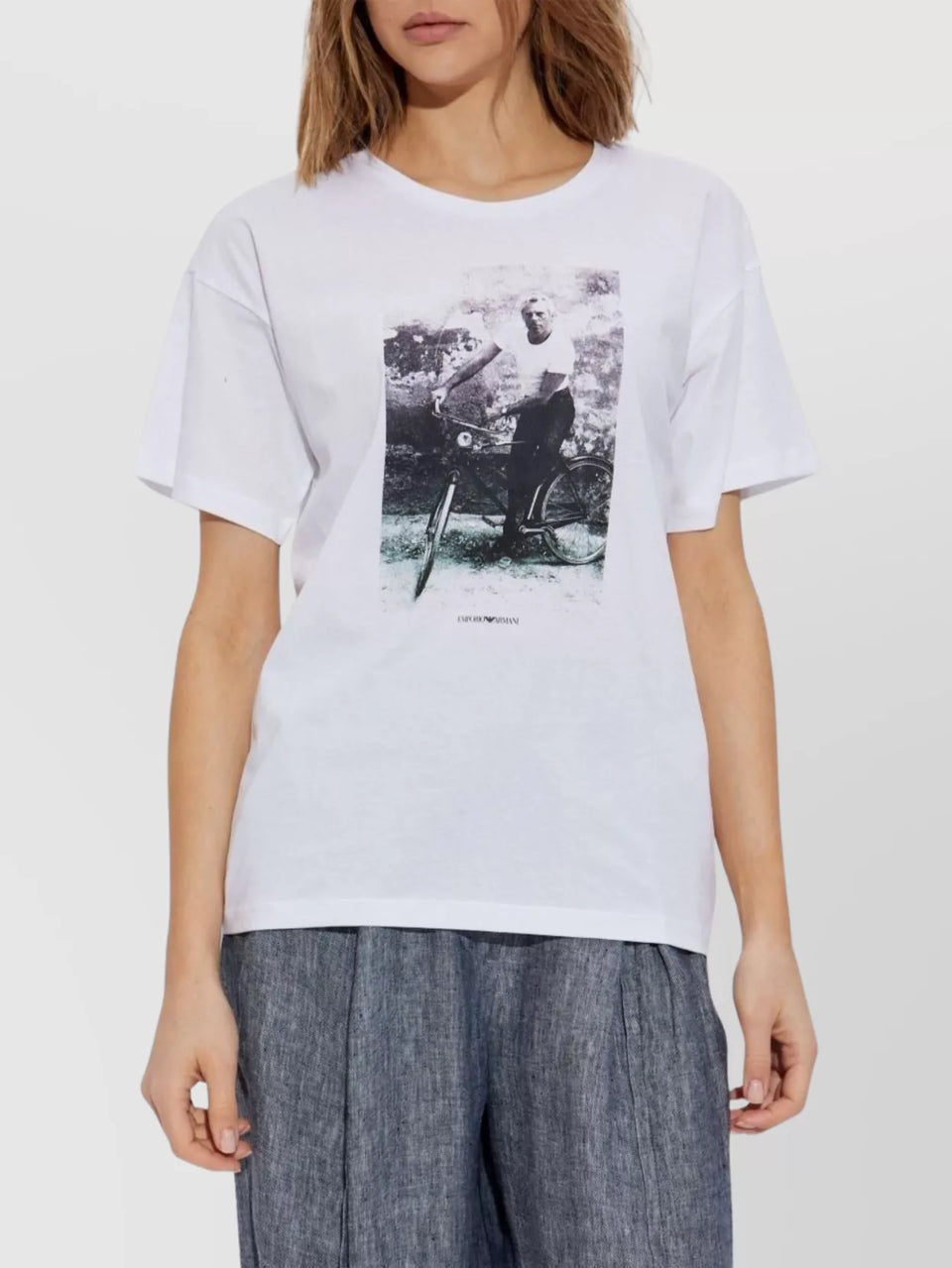 Emporio Armani Women's White Short SleeveT-shirt | Emporio Armani in Lebanon