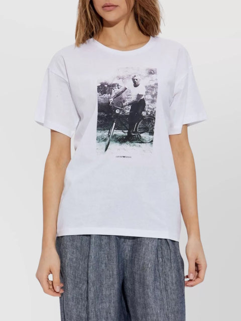 Emporio Armani Women's White Short Sleeve  T-shirt | Emporio Armani in Lebanon