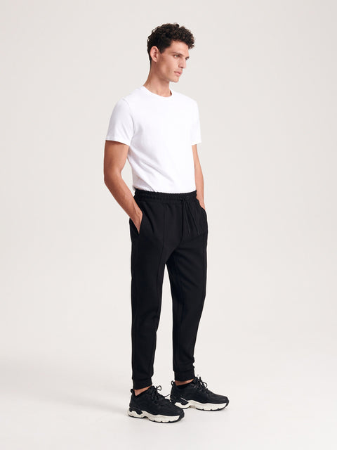 Reserved Men's Black Slim joggers | Reserved In Lebanon