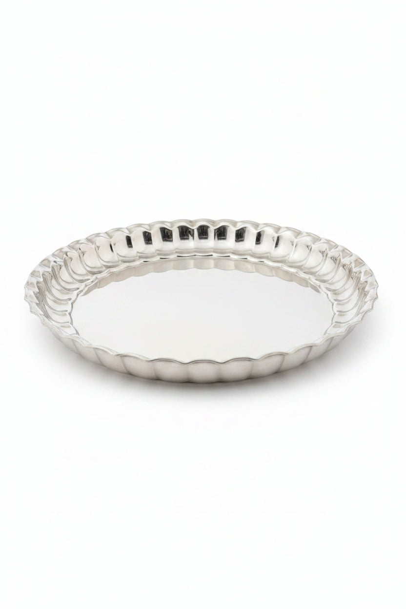 Lucky Tiger Stainless Steel Round Tray 35cm (HK-11)