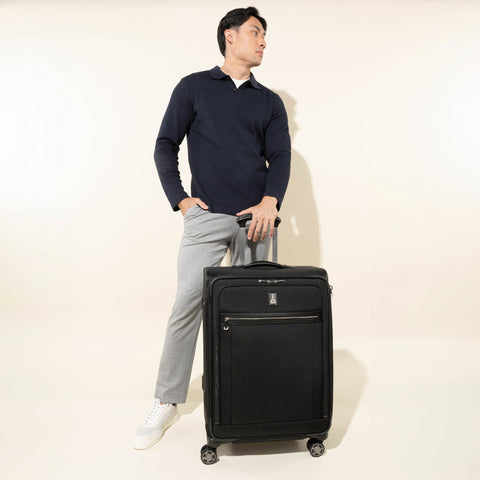 Travelpro Black Platinum Elite Expandable Spinner Luggage |Travelpro In Lebanon